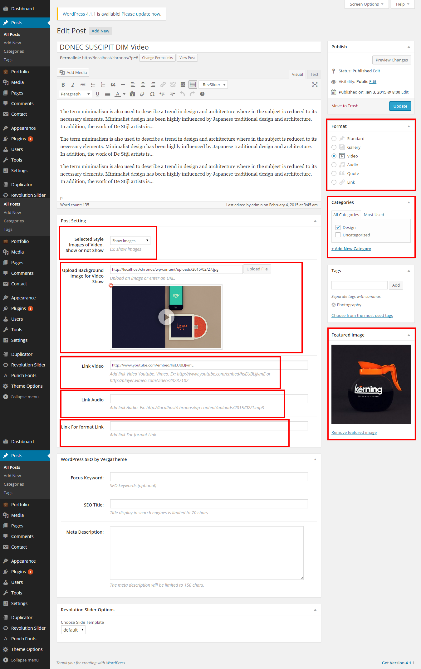 Verga Theme | Education Documentation