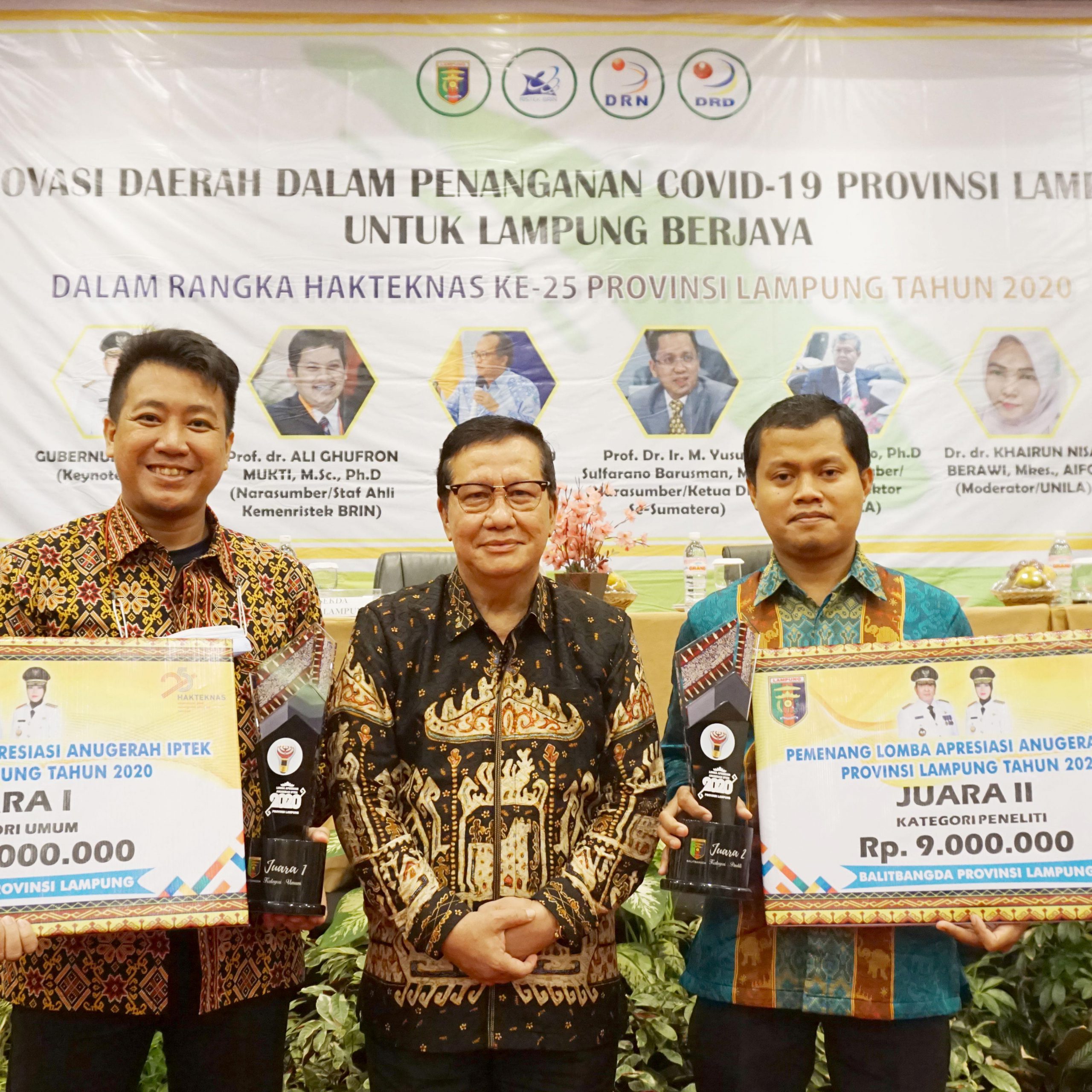 Dosen Universitas Teknokrat Indonesia Juara Anugerah IPTEK 2020