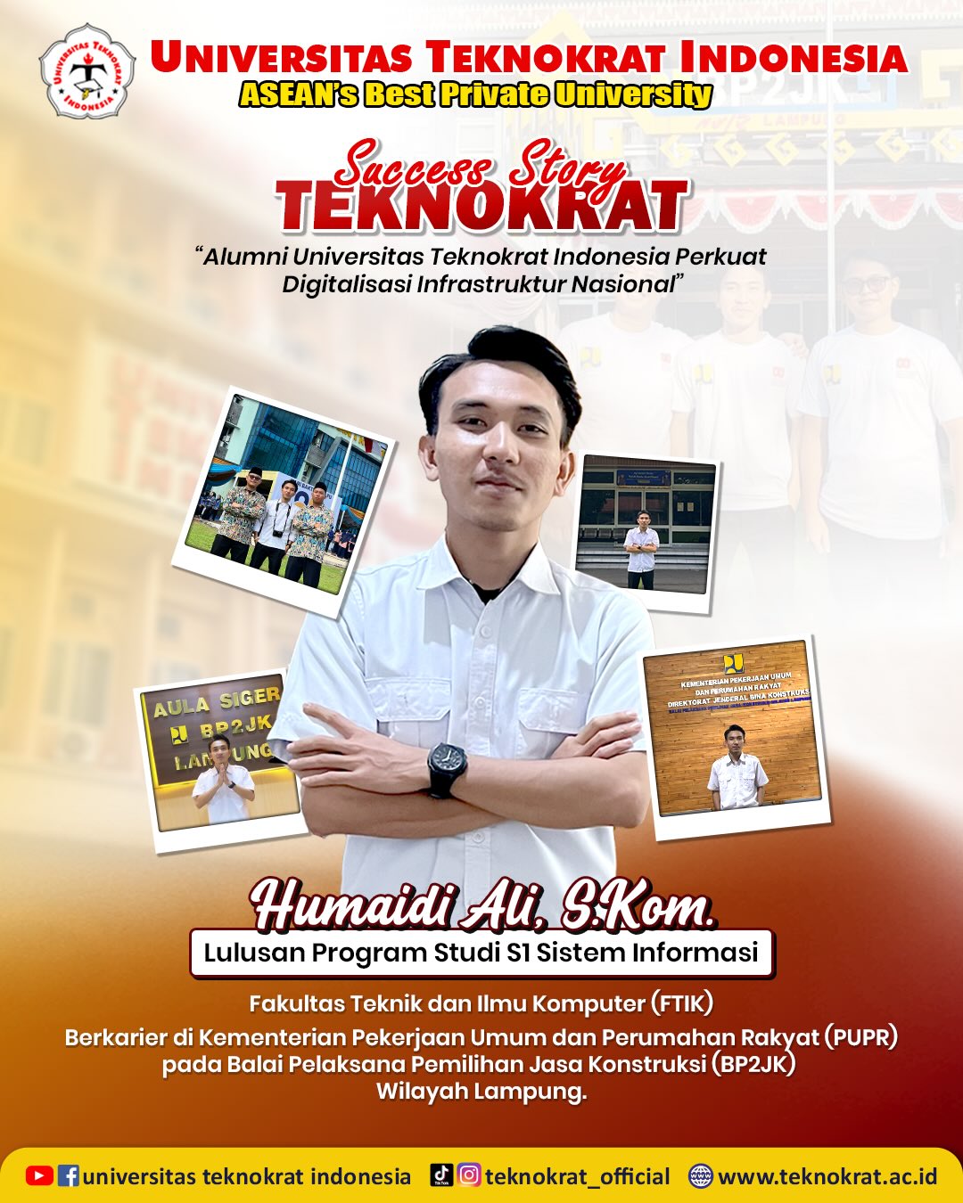 Halo #SobatJuaraKeberhasilan Universitas Teknokrat Indonesia (UTI) Kampus Terbaik di Lampung dal